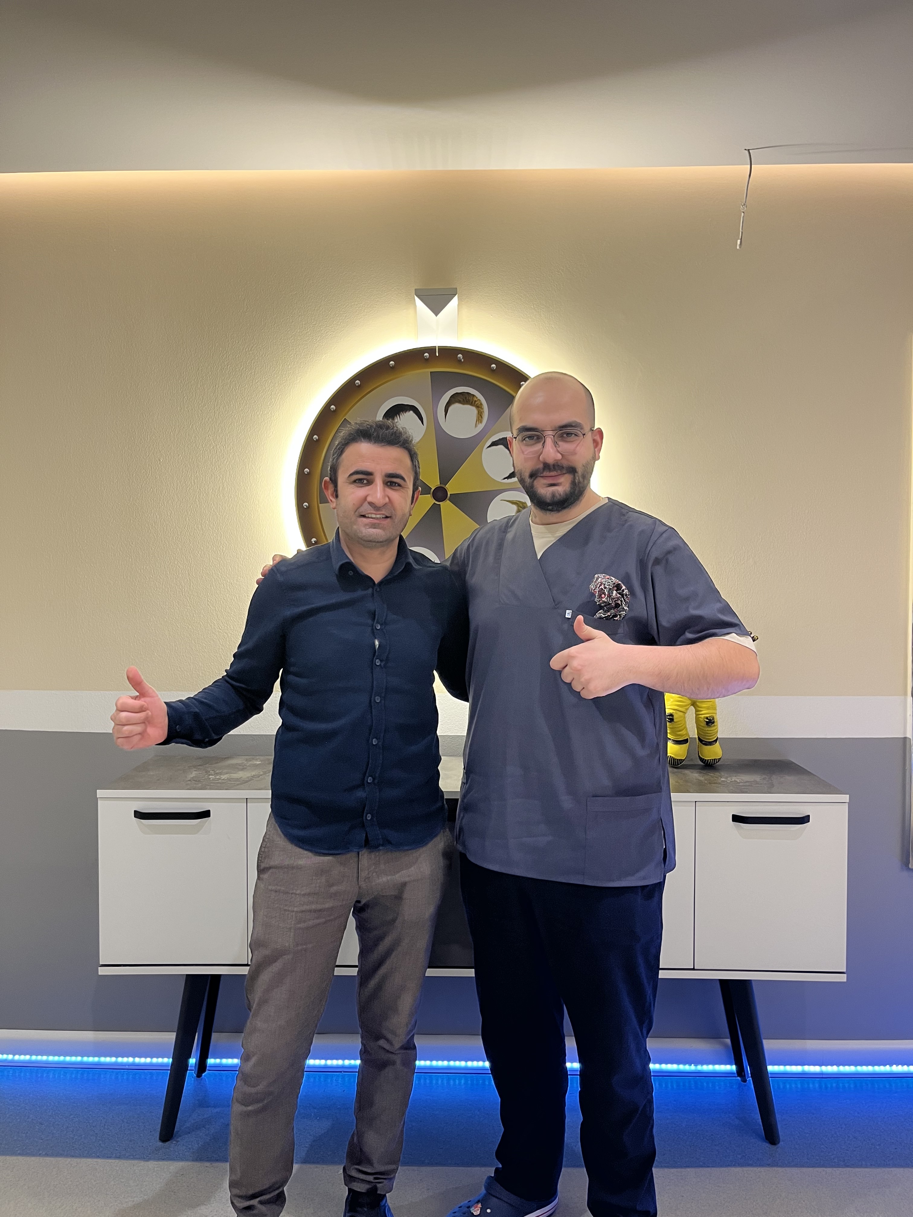 A confident person smiling, showing the final result